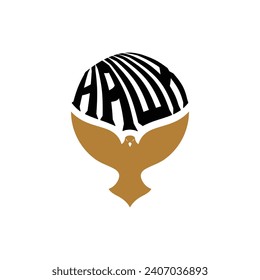 Logotipo de águila con emblema y diseño abstracto
