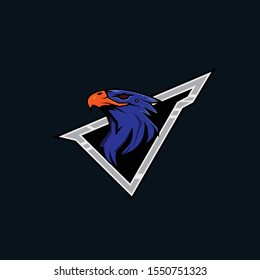 eagle logo esport vector illustration