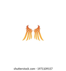 Eagle logo with fire icon  Phoenix logo template  Fire-bird  Eagle logo