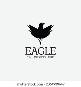 Eagle logo. Eagle fly icon. Vector illustration