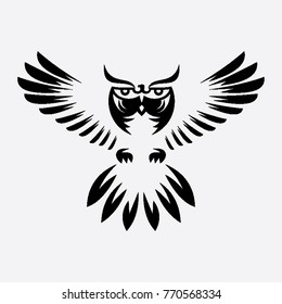 eagle logo flying