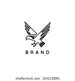 Adler Logo Fliegenmodell. Geeignet für alle Unternehmen.