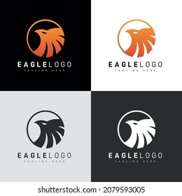 Eagle Logo Geometrisches Design Abstrakte Vektorvorlage