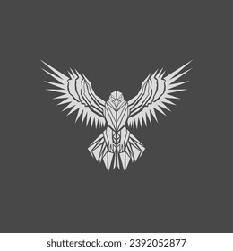 Eagle logo, geometric eagle logo that symbolizes freedom and mystery.