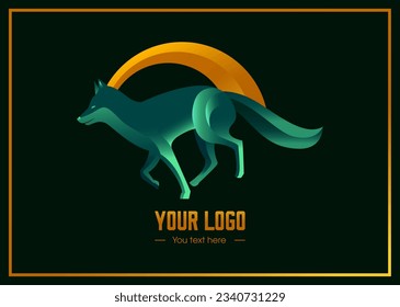 Eagle logo gradient colorful style