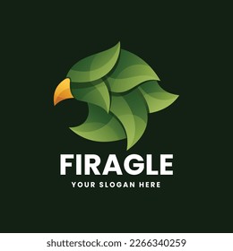 Eagle Logo Gradient Vector Illustration