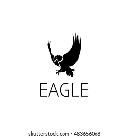 eagle logo graphic design concept. Editable eagle element, can be used as logotype, icon, template in web and print 
