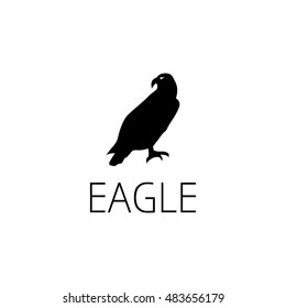 eagle logo graphic design concept. Editable eagle element, can be used as logotype, icon, template in web and print 