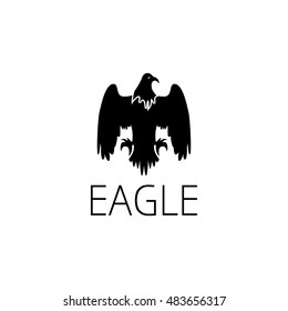 eagle logo graphic design concept. Editable eagle element, can be used as logotype, icon, template in web and print 