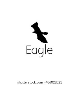 eagle logo graphic design concept. Editable eagle element, can be used as logotype, icon, template in web and print 