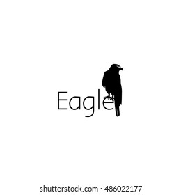 eagle logo graphic design concept. Editable eagle element, can be used as logotype, icon, template in web and print 