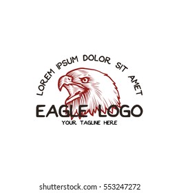 Eagle logo in hand drawn style