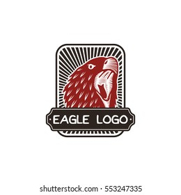 Eagle logo in hand drawn style