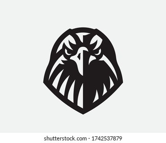 Adlerlogo. Hawk Emblem Design bearbeitet für Ihr Unternehmen. Vector-Abbildung.
