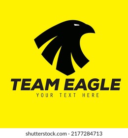 Eagle logo. Hawk emblem design editable for your business. Vector illustration.