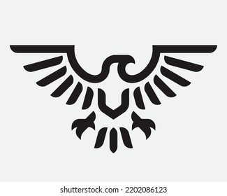 Eagle logo. Hawk emblem design editable for your business. Vector illustration.