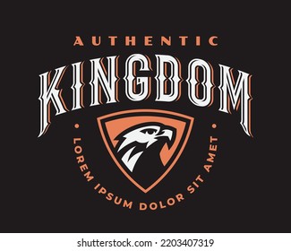 Adler-Logo. Hawk Emblem Design für Ihr Unternehmen editierbar. Falke Vektorgrafik.