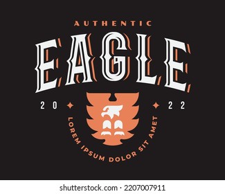 Logo de Eagle. Diseño de emblema de halcón editable para su negocio. Ilustración vectorial del halcón.