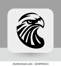 Eagle logo. Hawk emblem design editable for your business. Vector illustration.