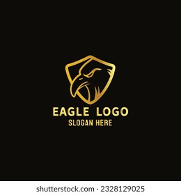 Eagle logo. Hawk emblem design editable for your business. Vector illustration.