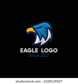 Eagle logo. Hawk emblem design editable for your business. Vector illustration.