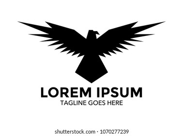 eagle logo. hawk. vector illustration. icon