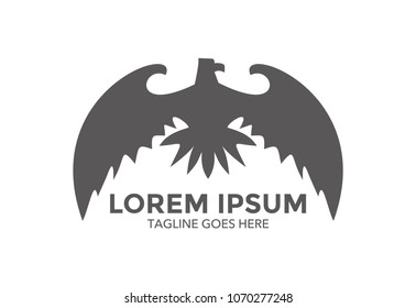 eagle logo. hawk. vector illustration. icon