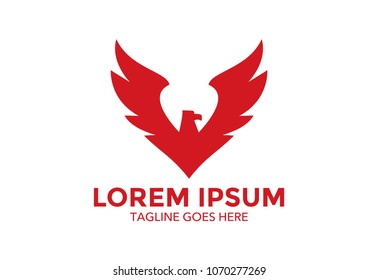eagle logo. hawk. vector illustration. icon