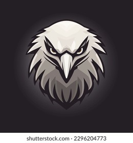 Eagle logo. eagle head for logo illustration. Eagle on a black background