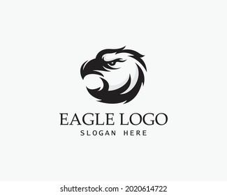 eagle logo head vector black animal angry strong