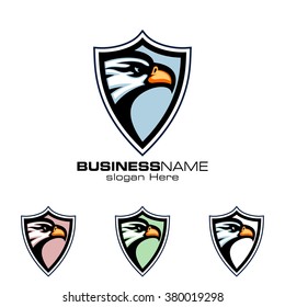 Eagle logo, eagle head vector logo design