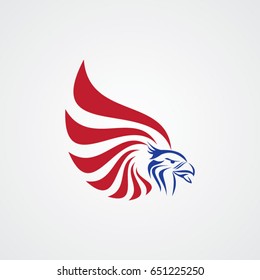 eagle logo, icon bird
