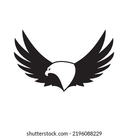 Eagle Logo Icon Black White Seamless Stock Vector (Royalty Free ...