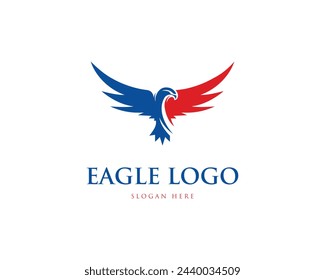 Eagle Logo und Icon Design Konzept Vektor-Illustration.