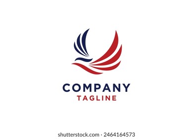 Eagle Logo and Icon Design Concept. Falcon Bird Illustration.