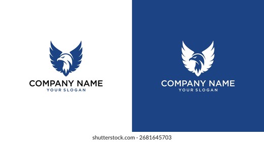 Logotipo Eagle e conceito de design de ícone.