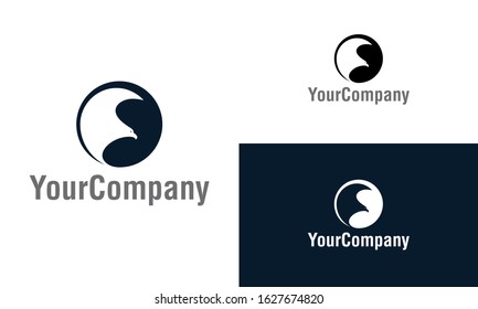 Eagle logo icon design template elements. Simple minimalist template graphic illustration. Creative vector emblem, for icon or design concept.