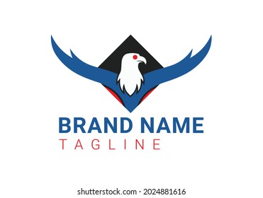 Plantilla de diseño de logotipos e iconos de águila