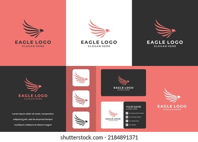 Eagle logo icon design template