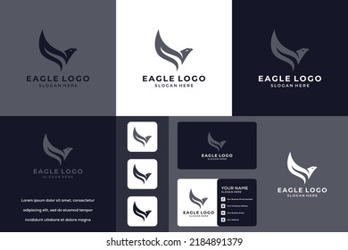 Eagle logo icon design template