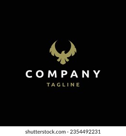 Eagle logo icon design template flat vector