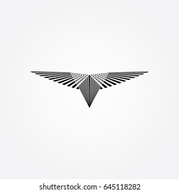 eagle logo, icon flying 