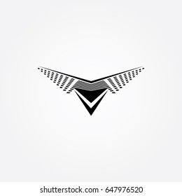 eagle logo, icon flying