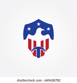 eagle logo, icon flying 