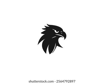 Eagle Logo Icon: Majestic Eagle Head Vector – Symbolizing Strength and Freedom. Eagle Silhouette, Powerful Predator, Guardian of the Skies, Emblem of Vision and Courage, for Unmatched Brand Identity.