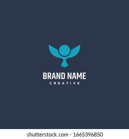 Eagle logo Icon template design in Vector illustration 