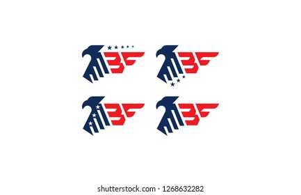 Eagle logo icon vector