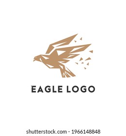 eagle logo icon vector design. hawk logo