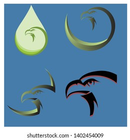 Eagle logo or icon, Vector ilustration-02-03