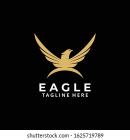 eagle logo icon vector isolated
